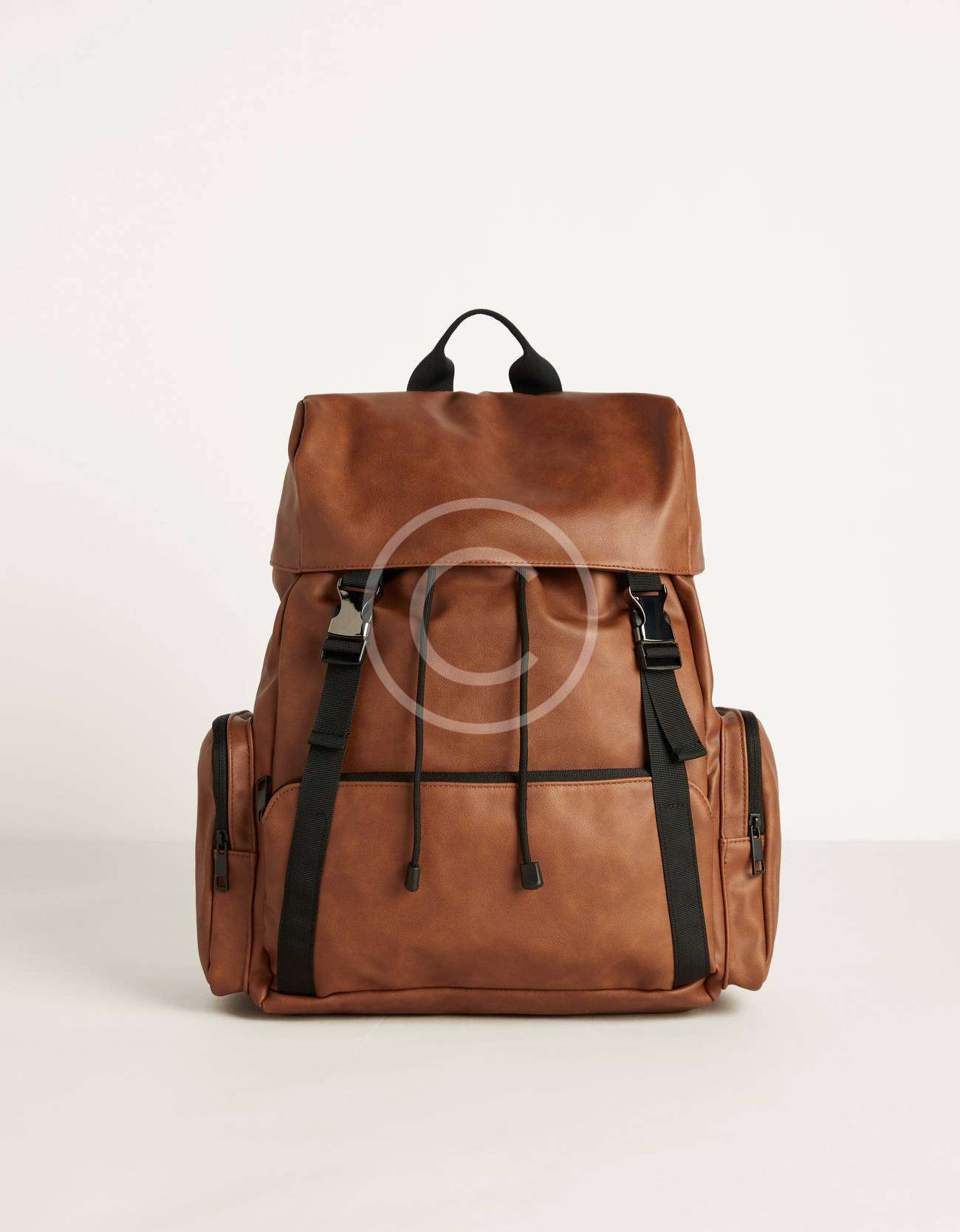 Faux leather backpack - Image 2